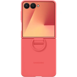 Чехол Samsung Silicone Ring Case для Galaxy Z Flip7 Red