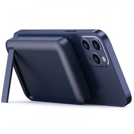 Внешний аккумулятор WiWU Snap Cube Magsafe Wireless Charge SC 10000 mAh Blue