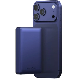 Внешний аккумулятор EnergEA Alupac 10K 10000 mAh Magsafe Indigo Blue (AP-10KQH-BLU-3C)