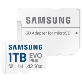Карта памяти Samsung EVO Plus 1TB MicroSDXC Class 10/UHS-I U3 (MB-MC1T0SA)