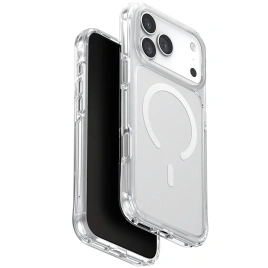 Чехол Uniq LifePro Xtreme Anti-FingerprintSlim Hybrid Case with MagClick для iPhone 17 Pro Frost Clear/White