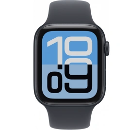 Смарт-часы Apple Watch SE (2025) 44mm Midnight Aluminum Midnight Sport Band M/L