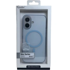 Чехол Gurdini Slim Series with MagSafe для iPhone 16 Blue