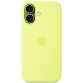 Чехол Apple Silicone Case with MagSafe для iPhone 17 Neon Yellow