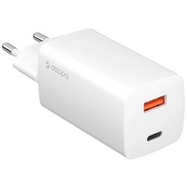 Сетевое зарядное устройство Deppa 65W USB-A/USB-C 11434 White