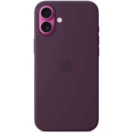 Чехол Apple Silicone Case with MagSafe для iPhone 16 Plus Plum
