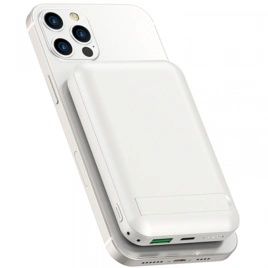 Внешний аккумулятор WiWU Snap Cube Magsafe Wireless Charge SC 10000 mAh White