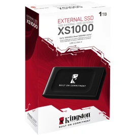 Внешний SSD накопитель Kingston XS1000 USB 3.2 Type-C 1TB Black (SXS1000/1000G)