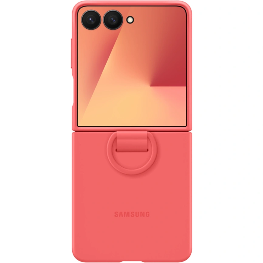 Чехол Samsung Silicone Ring Case для Galaxy Z Flip7 Red фото 3