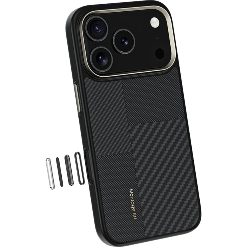 Чехол Benks Montage ArmorPro Case built with Kevlar для iPhone 17 Pro Max Black фото 6