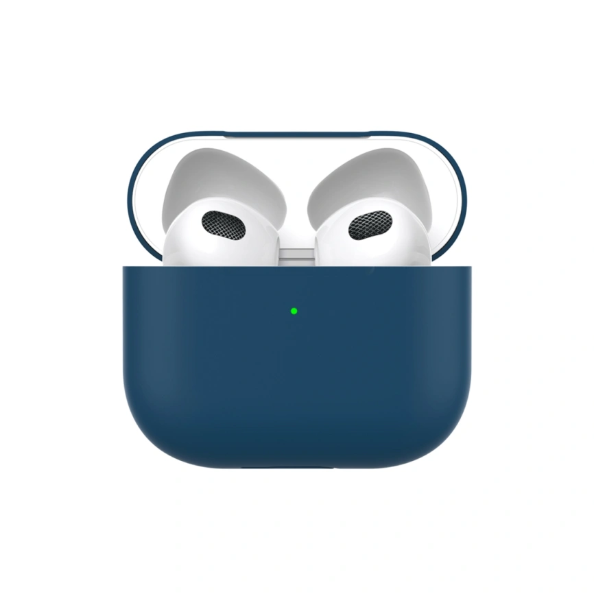 Силиконовый чехол Deppa для AirPods 3 (47323) Blue фото 1