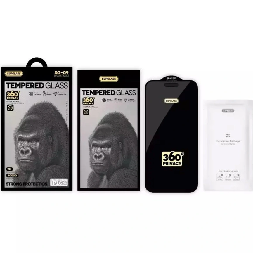 Защитное стекло Supglass Privacy Glass (9H) для iPhone 17 Pro Max фото 3