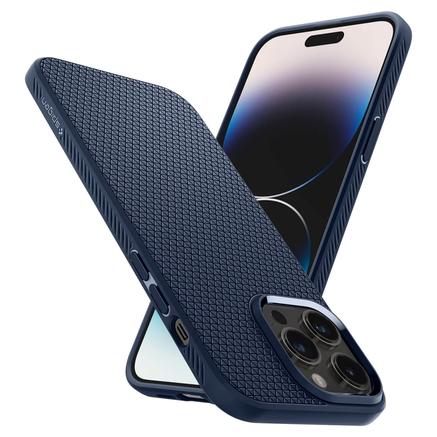 Чехол Spigen Liquid Air для iPhone 14 Pro Max (ACS04814) Navy Blue фото 1
