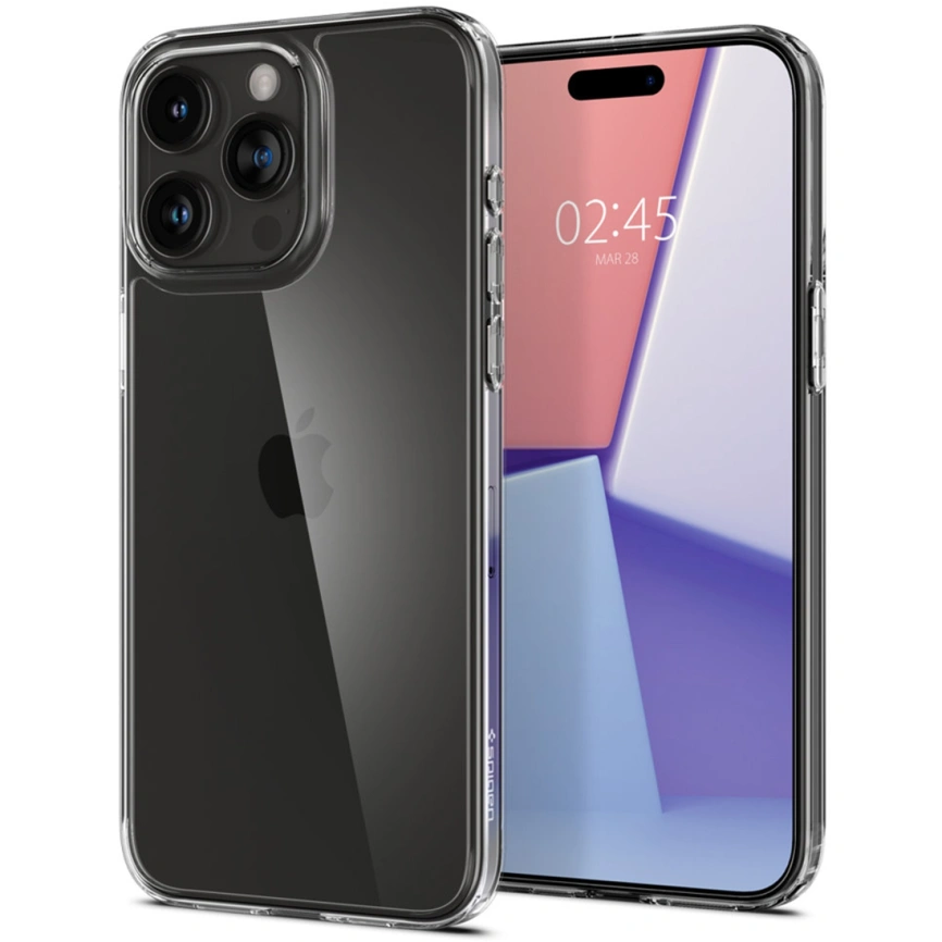 Чехол Spigen Airskin Hyibrid для iPhone 15 Pro Max (ACS06554) Crystal Clear фото 2