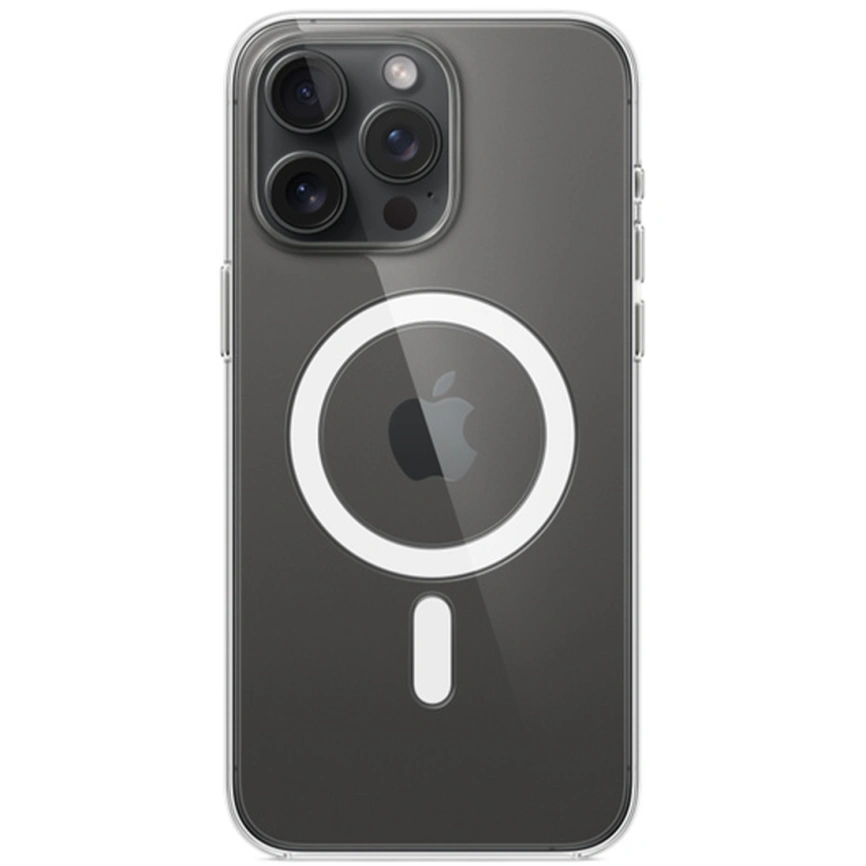 Силиконовый чехол Apple MagSafe для iPhone 15 Pro Max Clear фото 2