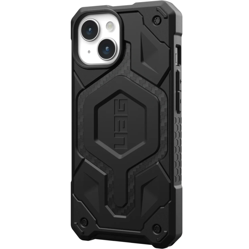 Чехол UAG Monarch Pro with MagSafe для iPhone 15 Carbon Fiber (114219114242) фото 8
