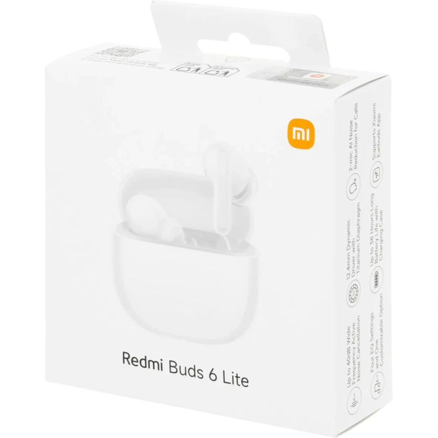 Наушники Xiaomi Redmi Buds 6 Lite White фото 9