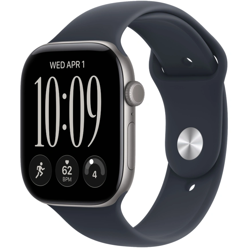 Смарт-часы Apple Watch Series 12 46mm Space Gray Aluminum Case with Navy Blue Sport Band M/L фото 1