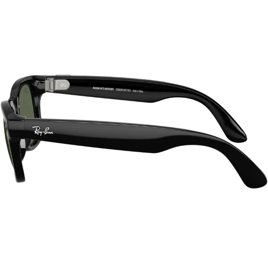 Умные очки Ray-Ban Wayfarer Shiny Black/G-15 (RW4006) M Green фото 4