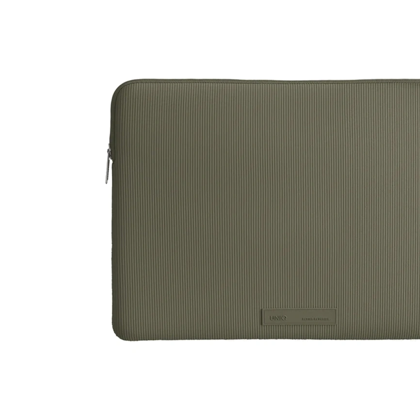 Чехол-папка Uniq Cyprus RE Laptop Sleeve для ноутбуков 14" Dark Sage Green фото 2