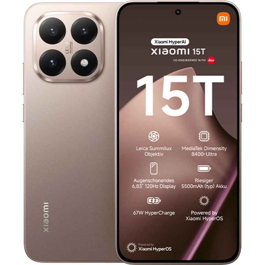 Смартфон Xiaomi 15T 12/512Gb Rose Gold EAC фото 1