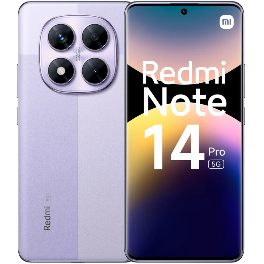 Смартфон Xiaomi Redmi Note 14 Pro 5G 12/512Gb Lavender Purple Global Version фото 6