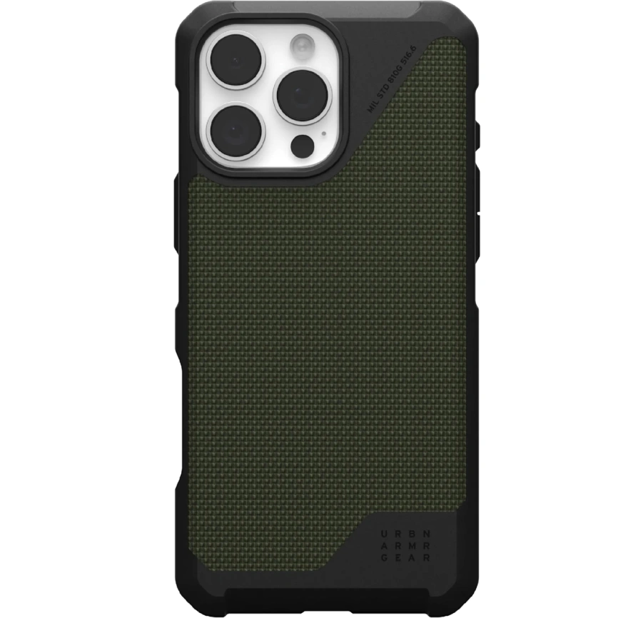 Чехол UAG MagSafe Metropolis LT Kevlar для iPhone 16 Pro Olive фото 1