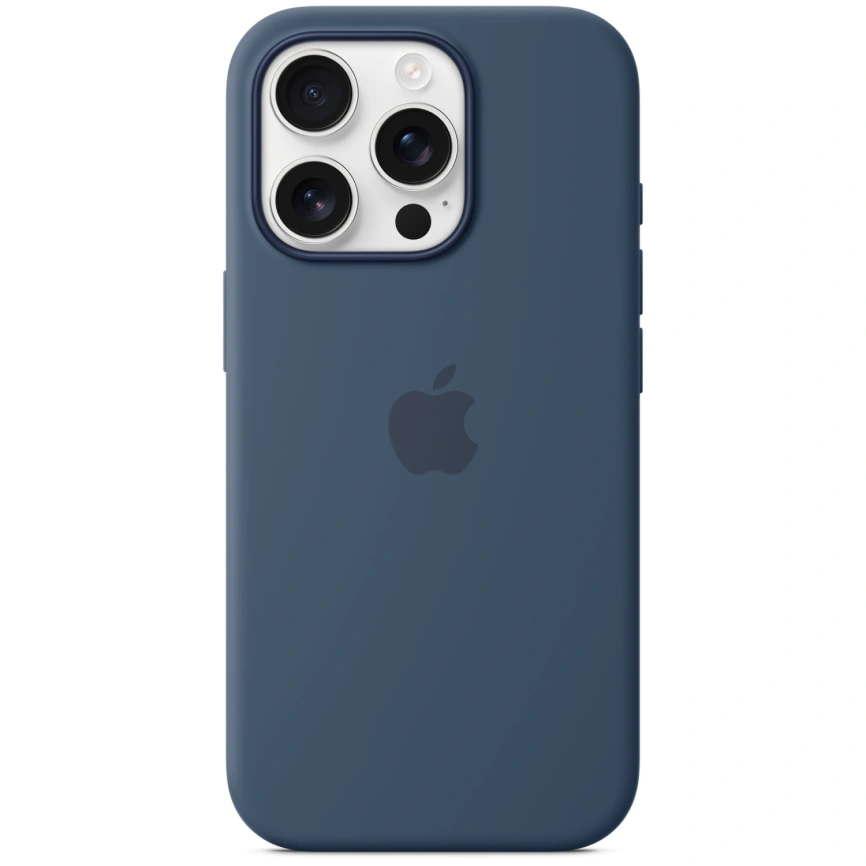 Чехол Apple Silicone Case with MagSafe для iPhone 16 Pro Max Denim фото 4