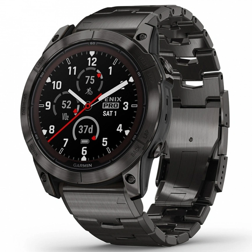 Умные часы Garmin Fenix 7X Pro Sapphire Solar Edition (010-02778-30) Black фото 5