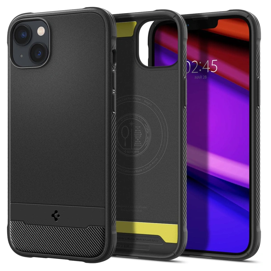 Чехол Spigen Rugged Armor (MagFit) для iPhone 14 (ACS05036) Black фото 7