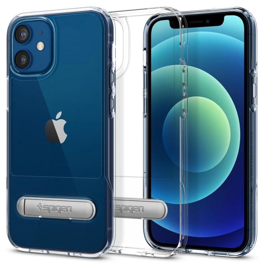 Чехол Spigen Slim Armor Essential S для iPhone 12 Mini (ACS01553) Crystal Clear фото 2