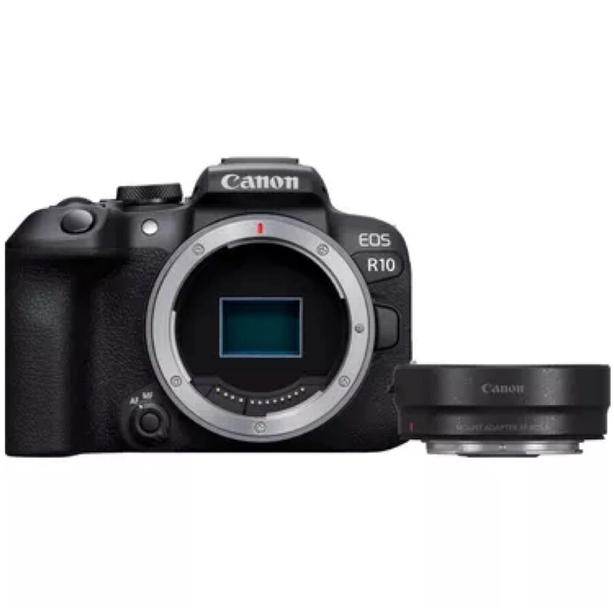 Фотоаппарат Canon EOS R10 Body + Mount Adapter EF-EOS R Black фото 1