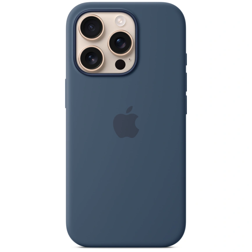 Чехол Apple Silicone Case with MagSafe для iPhone 16 Pro Max Denim фото 5
